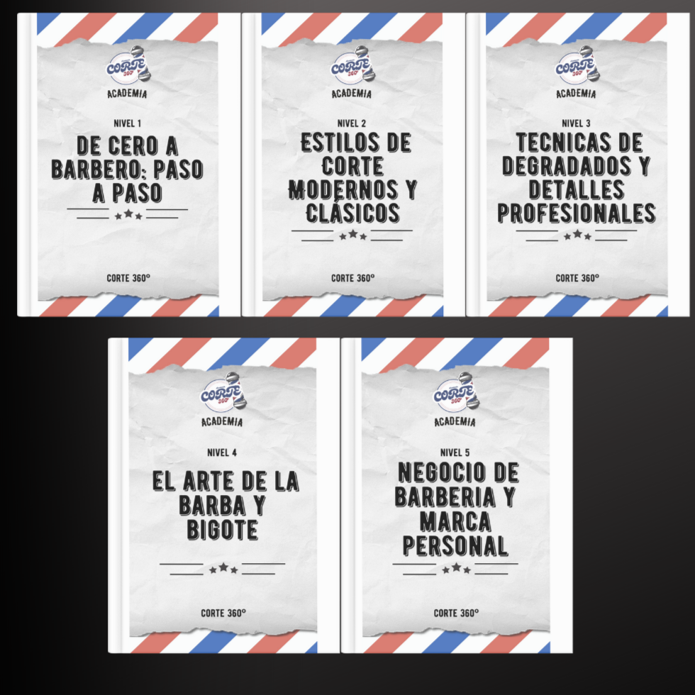 De cero a Barbero: Paso a paso (5 niveles , 5 Ebooks)